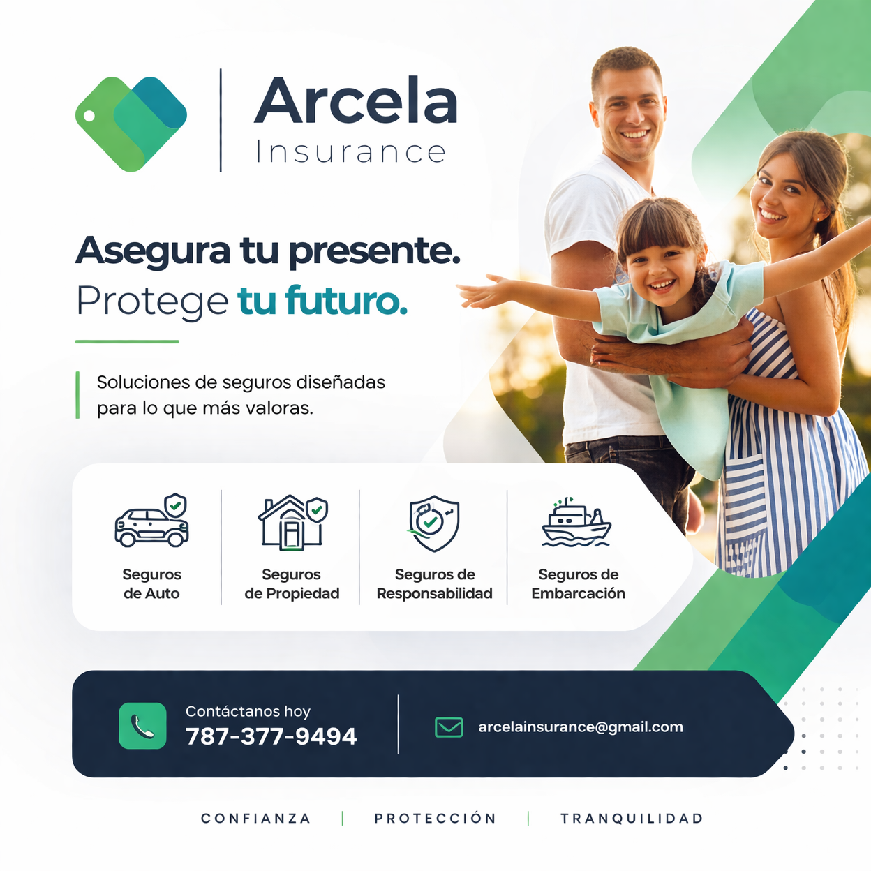 Arcela Insurance - Seguros de auto, propiedad, responsabilidad y embarcaciones